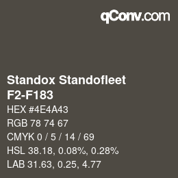Color code: Standox Standofleet - F2-F183 | qconv.com