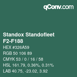 Color code: Standox Standofleet - F2-F188 | qconv.com
