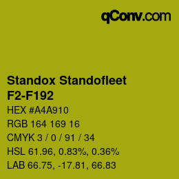 Color code: Standox Standofleet - F2-F192 | qconv.com