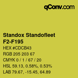 Farbcode: Standox Standofleet - F2-F195 | qconv.com