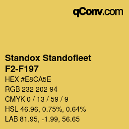 Color code: Standox Standofleet - F2-F197 | qconv.com