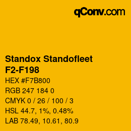 Color code: Standox Standofleet - F2-F198 | qconv.com