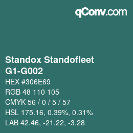 Farbcode: Standox Standofleet - G1-G002 | qconv.com