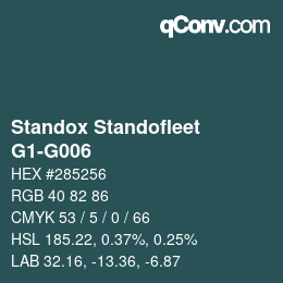 Color code: Standox Standofleet - G1-G006 | qconv.com