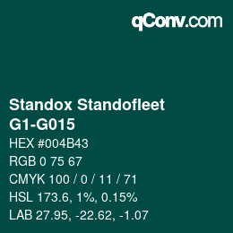 Color code: Standox Standofleet - G1-G015 | qconv.com