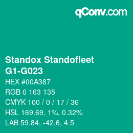 Color code: Standox Standofleet - G1-G023 | qconv.com