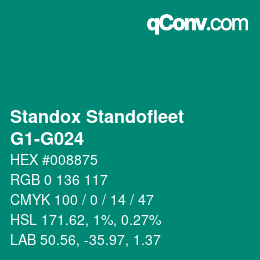 Color code: Standox Standofleet - G1-G024 | qconv.com
