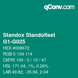 Color code: Standox Standofleet - G1-G025 | qconv.com