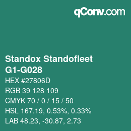 Color code: Standox Standofleet - G1-G028 | qconv.com