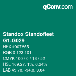 Color code: Standox Standofleet - G1-G029 | qconv.com