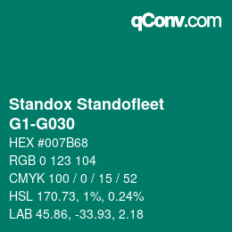 Color code: Standox Standofleet - G1-G030 | qconv.com