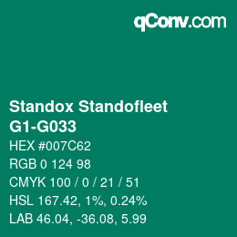 Color code: Standox Standofleet - G1-G033 | qconv.com