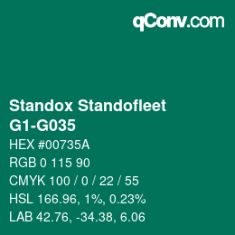 Color code: Standox Standofleet - G1-G035 | qconv.com