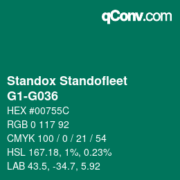 Color code: Standox Standofleet - G1-G036 | qconv.com