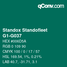 Code couleur: Standox Standofleet - G1-G037 | qconv.com