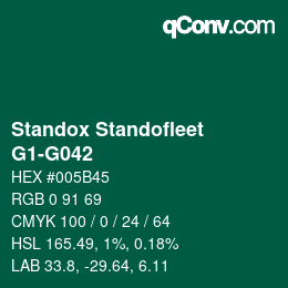 Color code: Standox Standofleet - G1-G042 | qconv.com