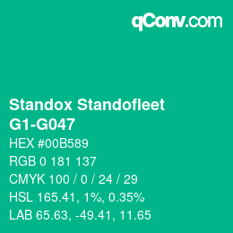 Farbcode: Standox Standofleet - G1-G047 | qconv.com