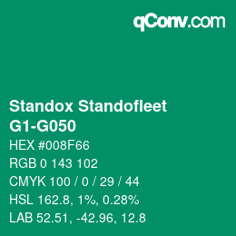 Color code: Standox Standofleet - G1-G050 | qconv.com