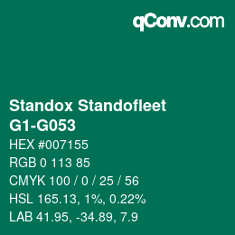 Color code: Standox Standofleet - G1-G053 | qconv.com