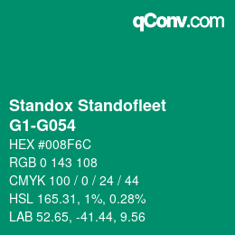 Color code: Standox Standofleet - G1-G054 | qconv.com