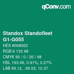 Color code: Standox Standofleet - G1-G055 | qconv.com