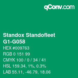 Color code: Standox Standofleet - G1-G058 | qconv.com