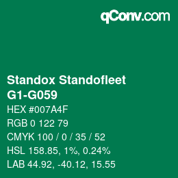 Color code: Standox Standofleet - G1-G059 | qconv.com