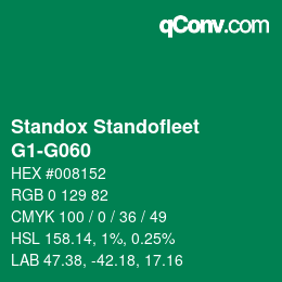 Color code: Standox Standofleet - G1-G060 | qconv.com