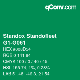 Color code: Standox Standofleet - G1-G061 | qconv.com