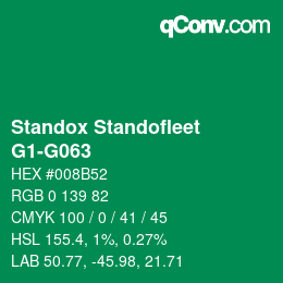 Color code: Standox Standofleet - G1-G063 | qconv.com