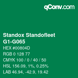 颜色代码: Standox Standofleet - G1-G065 | qconv.com