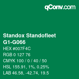 Color code: Standox Standofleet - G1-G066 | qconv.com