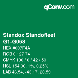 Color code: Standox Standofleet - G1-G068 | qconv.com