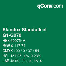 Color code: Standox Standofleet - G1-G070 | qconv.com