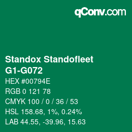 Color code: Standox Standofleet - G1-G072 | qconv.com