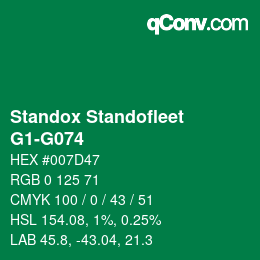 Color code: Standox Standofleet - G1-G074 | qconv.com
