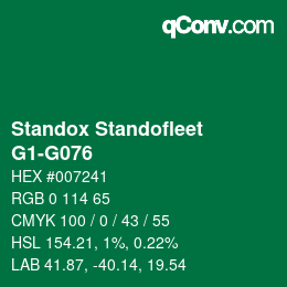 Code couleur: Standox Standofleet - G1-G076 | qconv.com