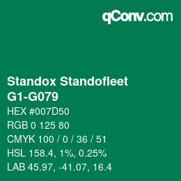Color code: Standox Standofleet - G1-G079 | qconv.com