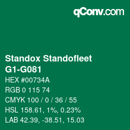 Color code: Standox Standofleet - G1-G081 | qconv.com