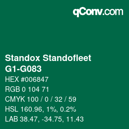 Color code: Standox Standofleet - G1-G083 | qconv.com