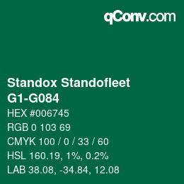 Color code: Standox Standofleet - G1-G084 | qconv.com