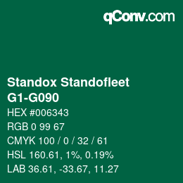 Color code: Standox Standofleet - G1-G090 | qconv.com