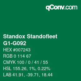 Color code: Standox Standofleet - G1-G092 | qconv.com