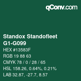 Color code: Standox Standofleet - G1-G099 | qconv.com