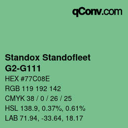 Código de color: Standox Standofleet - G2-G111 | qconv.com