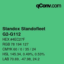 Color code: Standox Standofleet - G2-G112 | qconv.com