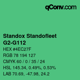 Color code: Standox Standofleet - G2-G112 | qconv.com