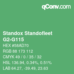 Color code: Standox Standofleet - G2-G115 | qconv.com