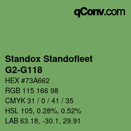 Color code: Standox Standofleet - G2-G118 | qconv.com