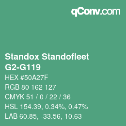 Color code: Standox Standofleet - G2-G119 | qconv.com